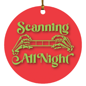 Scanning All Night Ornament