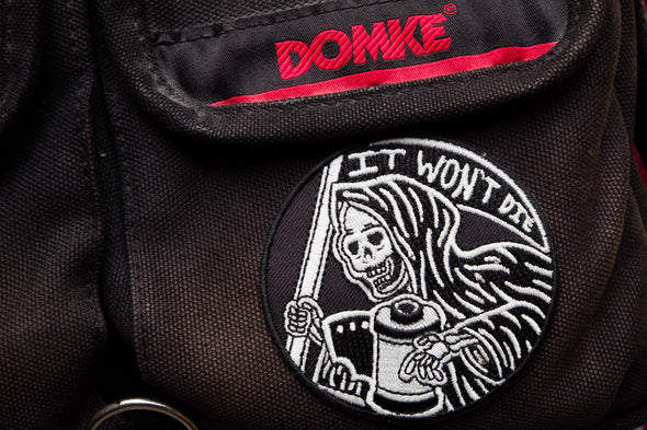 It Won't Die Glow in the Dark Embroidered Patch - Shoot Film Co.
