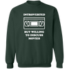 Introverted But Willing to Discuss Movies Crewneck Pullover Sweatshirt - Shoot Film Co.