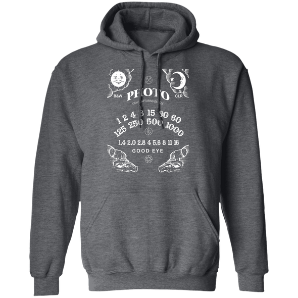 Light Capturing Oracle Ouija Board Photography Front Print Hooded Sweatshirt - Shoot Film Co.