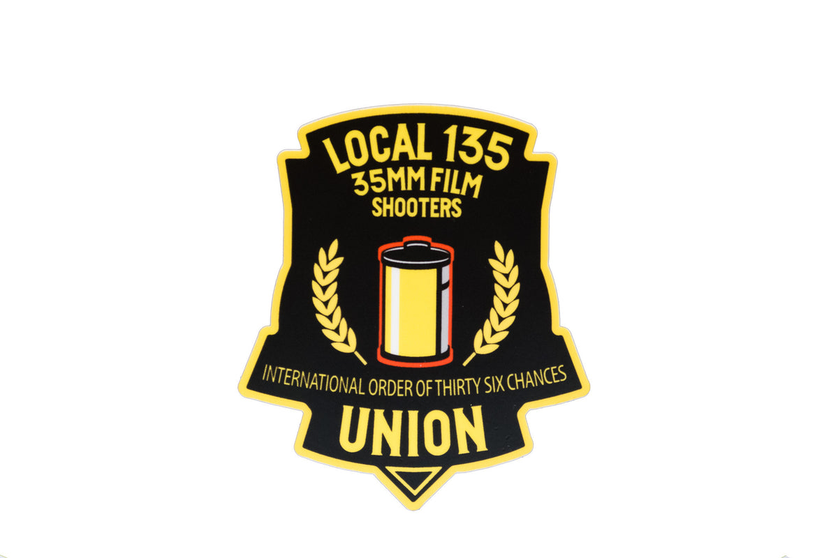 Film Shooters Union Local 135 35mm Film Shooters Sticker Shoot Film Co.