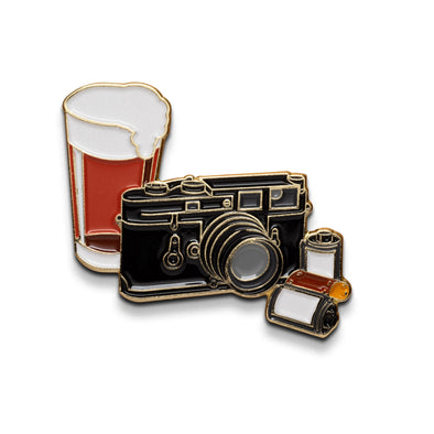 Beers & Cameras Collaboration Lapel Pin