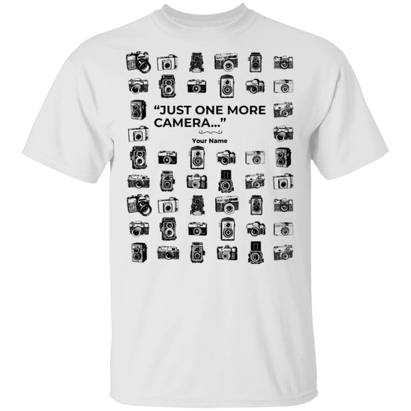 "One More Camera" Personalized T-Shirt - Shoot Film Co.