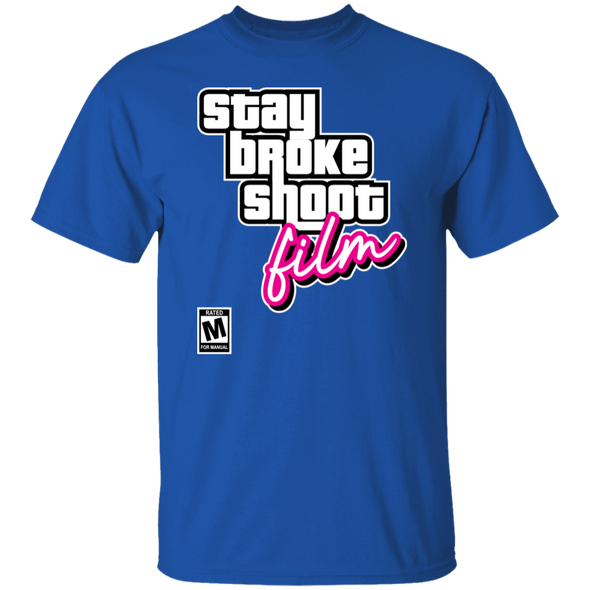 Stay Broke Shoot Film Video Game Style Short Sleeve T-Shirt - Shoot Film Co.