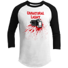 Unnatural Light Camera Flash Raglan Baseball T-Shirt - Shoot Film Co.