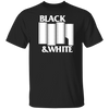 Black & White Flag DARK Short Sleeve Cotton T-Shirt - Shoot Film Co.
