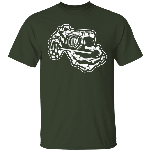 Skeleton Hands Rangefinder 35mm Film Camera T-Shirt Standard Quality - Shoot Film Co.