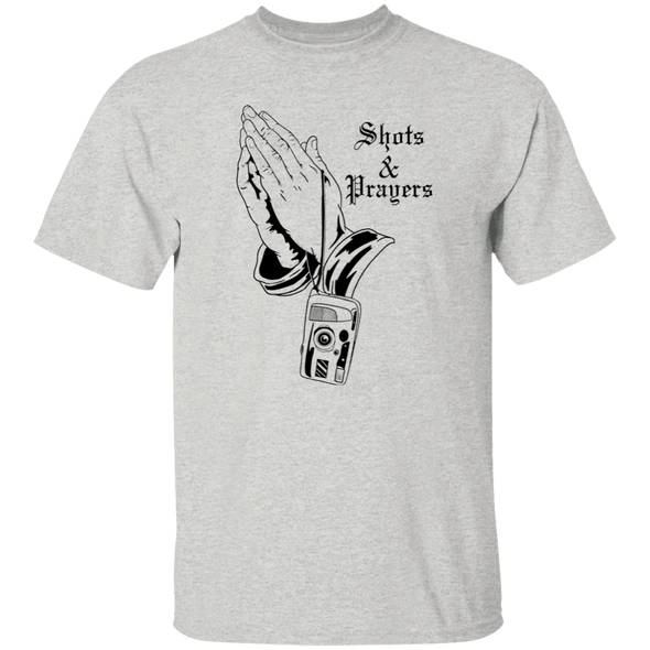 Shots and Prayers Standard Quality Short Sleeve T-Shirt - Shoot Film Co.