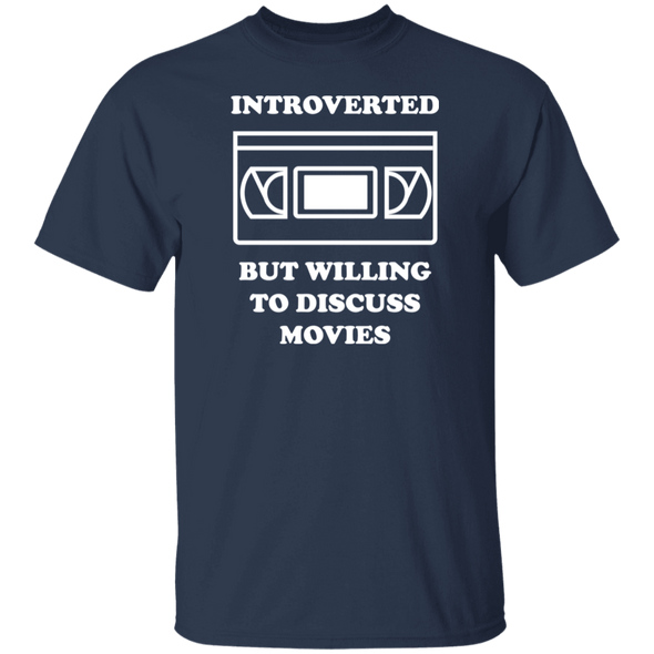 Introverted But Willing to Discuss Movies Cotton Short Sleeve T-Shirt - Shoot Film Co.