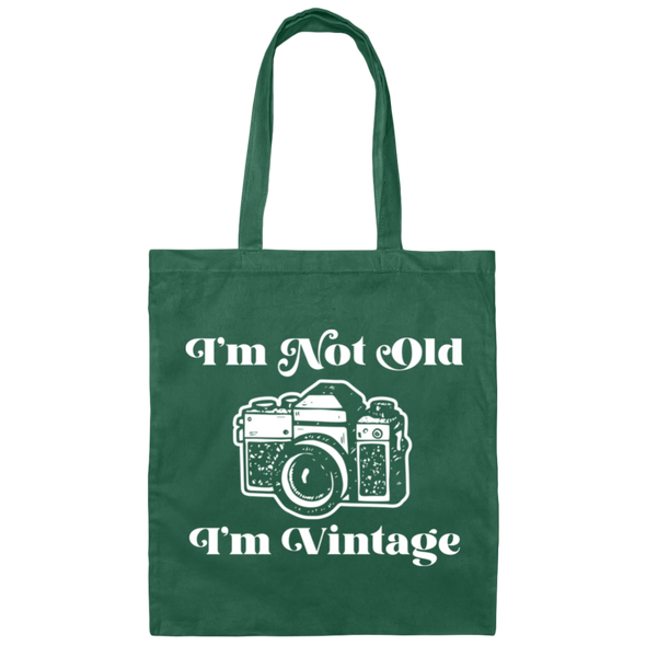 I'm Not Old, I'm Vintage 35mm Film SLR Camera Cotton Canvas Tote Bag - Shoot Film Co.