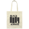 Black & White 35mm Film Black Flag Parody Cotton Canvas Tote Bag - Shoot Film Co.