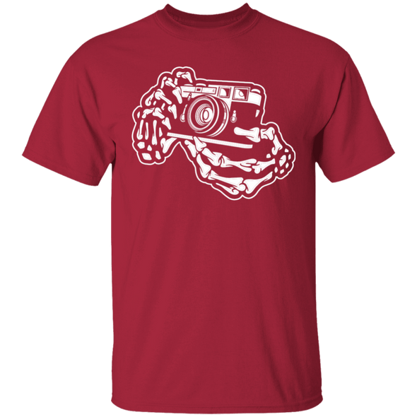 Skeleton Hands Rangefinder 35mm Film Camera T-Shirt Standard Quality - Shoot Film Co.