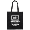 Introverted But Willing to Discuss Music Cotton Canvas Tote Bag