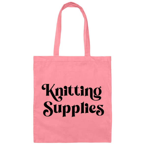 Knitting Supplies Cotton Canvas Tote Bag - Shoot Film Co.