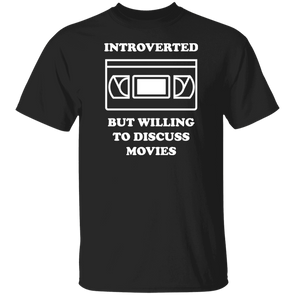 Introverted But Willing to Discuss Movies Cotton Short Sleeve T-Shirt - Shoot Film Co.