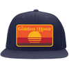 Golden Hour Embroidered Flat Bill High-Profile Snapback Hat - Shoot Film Co.