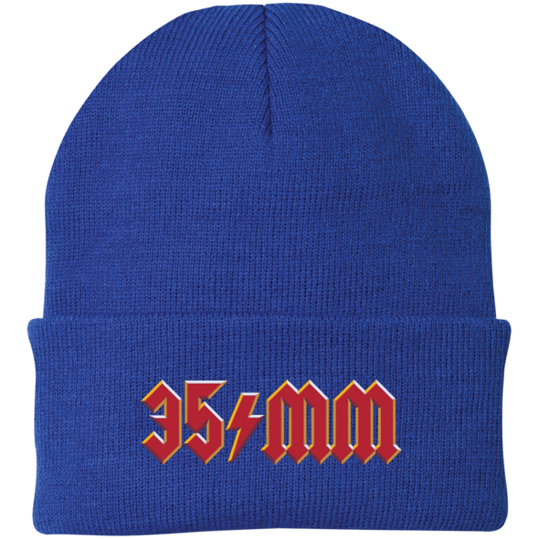 35mm AC/DC Tribute Embroidered Beanie Knit Cap - Shoot Film Co.