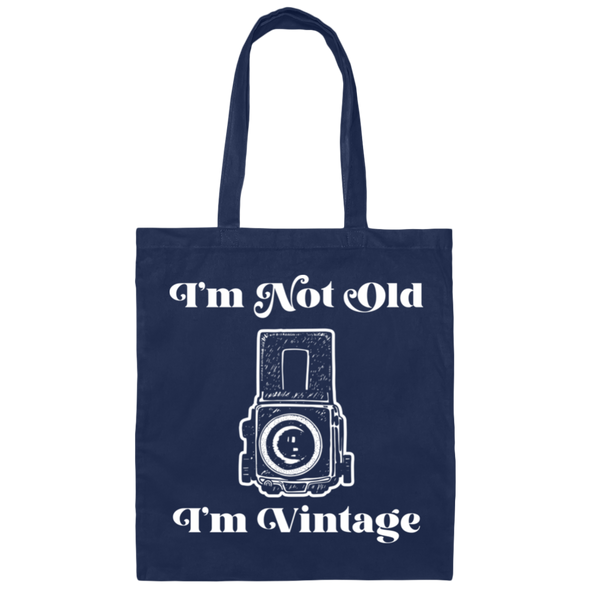 I'm Not Old, I'm Vintage Medium Format Film Camera Cotton Canvas Tote Bag - Shoot Film Co.
