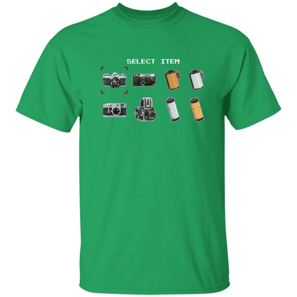 Select Item 8-Bit Camera & Film T-Shirt - Shoot Film Co.