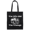 I'm Not Old, I'm Vintage 35mm Film SLR Camera Cotton Canvas Tote Bag - Shoot Film Co.
