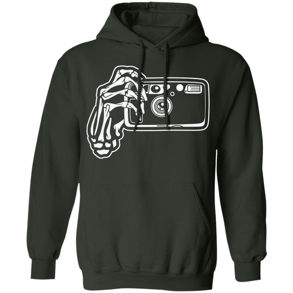 Skeleton Hands Point & Shoot 35mm Camera Pullover Hoodie - Shoot Film Co.