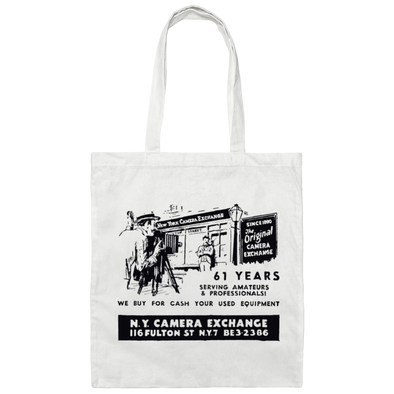 NY Camera Exchange Cotton Canvas Tote Bag