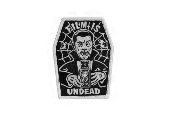 Film is UNDEAD Glow in the Dark Embroidered Patch - Shoot Film Co.