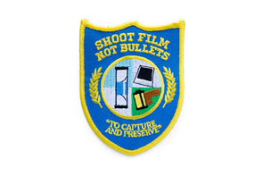 Shoot Film Not Bullets Embroidered Patch - Shoot Film Co.