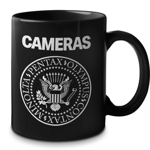 Cameras Underdog Brands "Ramones" Style 11 oz. Black Ceramic Mug - Shoot Film Co.